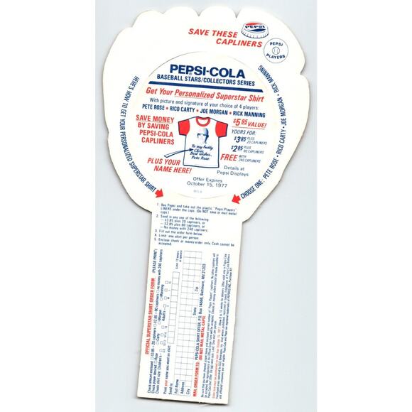 Pepsi Baseball Trading Card 1977 Butch Wynegar Minnesota Twins MLB Trade Diecut - Picture 2 of 2